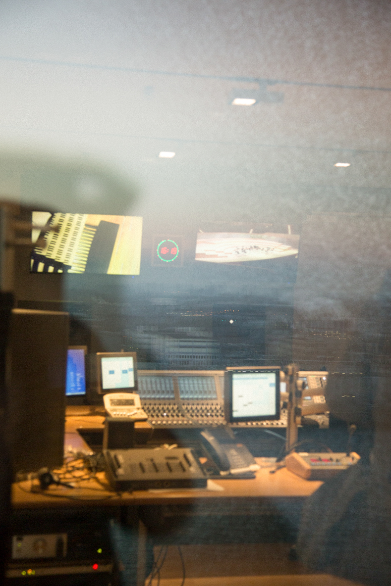 Kontrollraum des NDR-Studios.