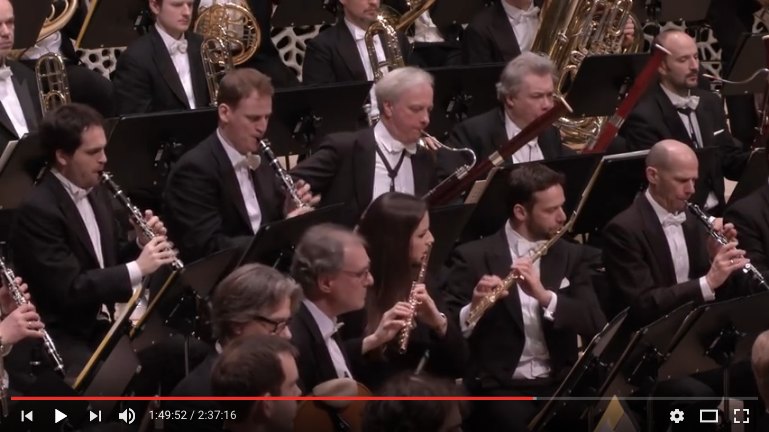 Ein Screenshot aus der Übertragung eines Konzerts der Wiener Philharmoniker (der Stream ist mittlerweile nicht mehr online)